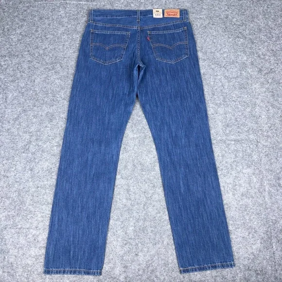 Levi's Jeans Womens 29x30 Blue Middy Straight Leg Cotton Casual Denim Pants‎ NEW - Picture 6 of 16
